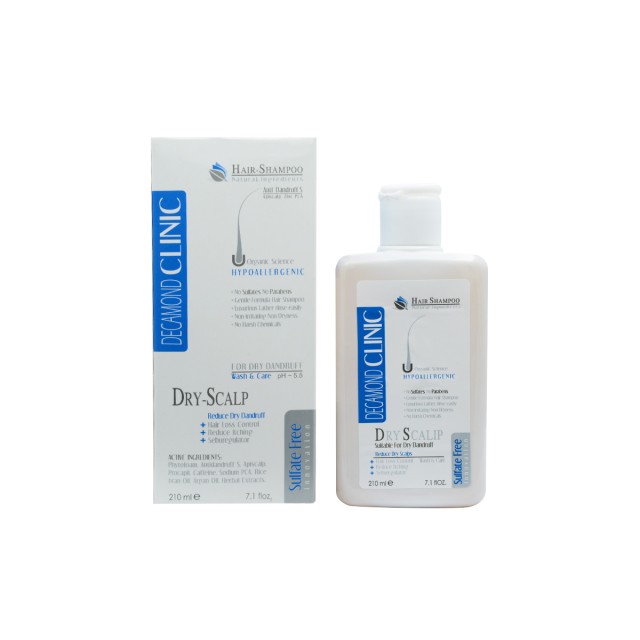 شامپو ضد شوره پوست سر خشک دکاموند کلینیک