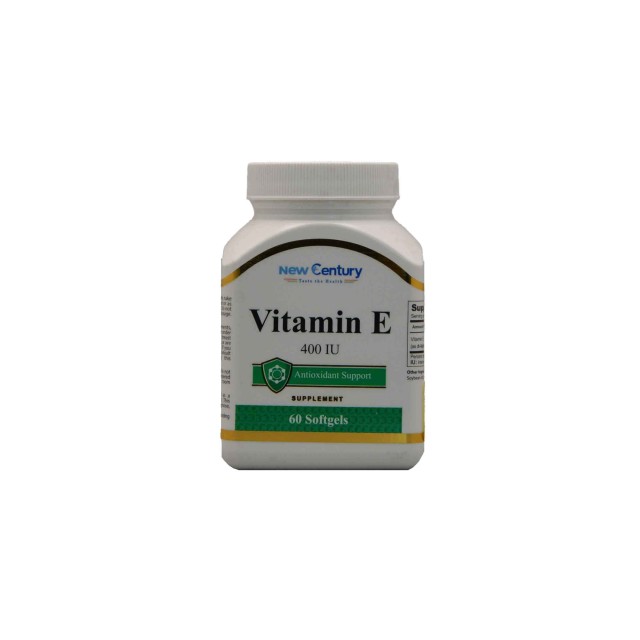 کپسول ژلاتینی ویتامین ای 400 نیو سنتری