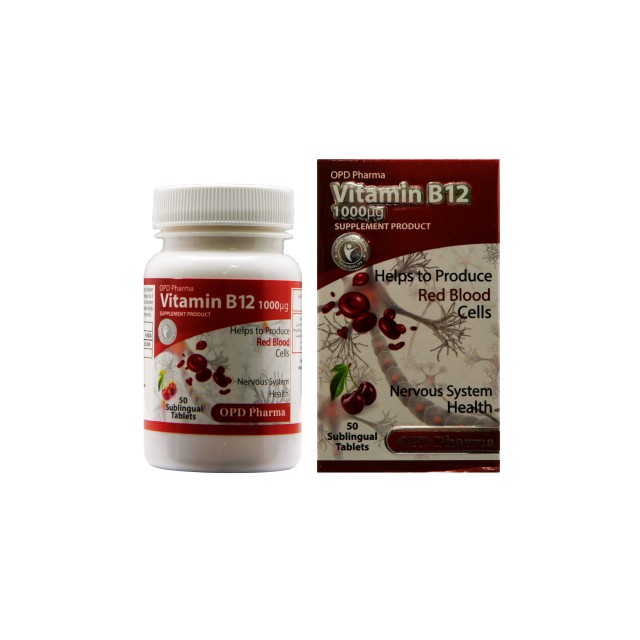 قرص زیر زبانی  ویتامین ب 12  او پی دی فارما