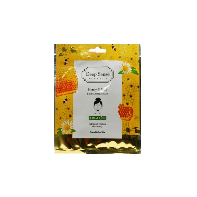 ماسک صورت نقابی پوست نرمال تا خشک دیپ سنس (حاوی شیر و عسل)