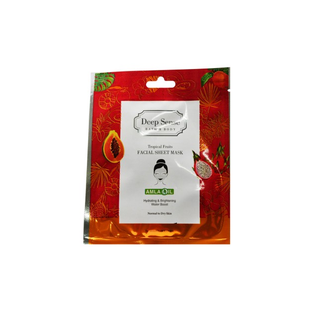ماسک صورت نقابی پوست خشک و معمولی دیپ سنس (حاوی میوه های استوایی)