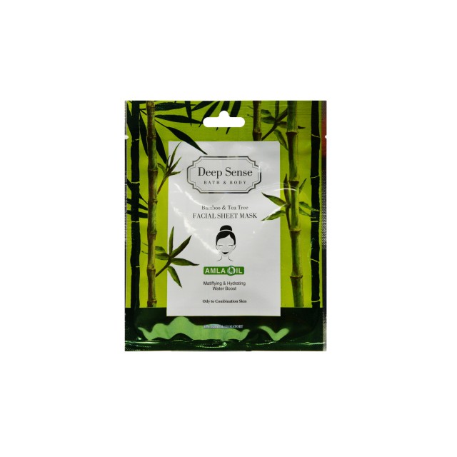 ماسک صورت نقابی پوست چرب و مختلط دیپ سنس (حاوی بامبو و درخت چای)