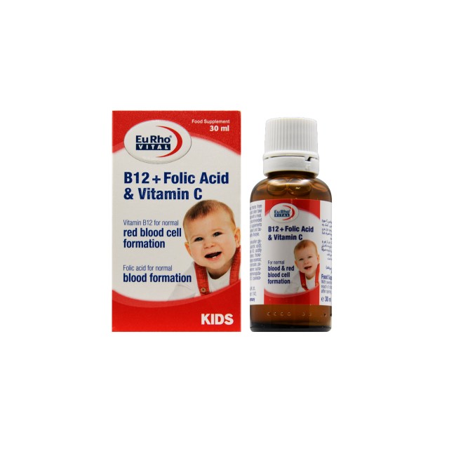 قطره ب12 پلاس فولیک اسید و ویتامین ث  یوروویتال