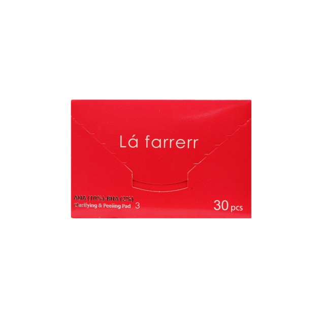 پد پاکسازی و لایه برداری پوست 3 لافارر (AHA 10% , BHA 2%)