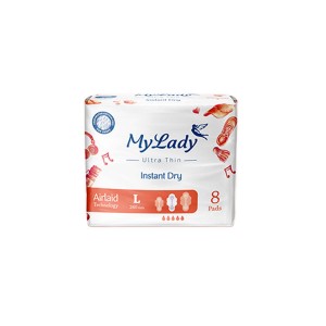 نوار بهداشتی ایرلید 8عددی خیلی نازک مایلیدی (Instant Dry)