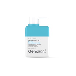 ژل شستشو صورت پوست خشک و حساس ژنوبایوتیک