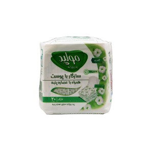 پد روزانه نازک حاوی عصاره پنبه مولپد (20 عدد)