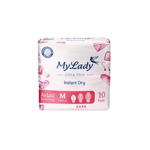 نوار بهداشتی ایرلید 10عددی خیلی نازک مایلیدی (Instant Dry)
