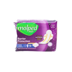 نوار بهداشتی بالدار رویه مشبک خیلی بزرگ جهت خونریزی شدید مولپد (9 عددی)