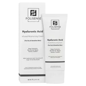 کرم مرطوب کننده صورت حاوی هیالورونیک اسید فولی سنس