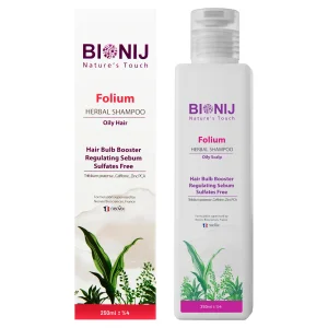 شامپو گیاهی تقویت کننده پیاز موی چرب بیونیج