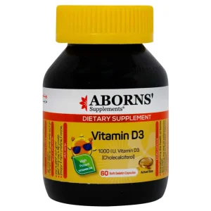 سافت ژل ویتامین د3 1000 ابورنز
