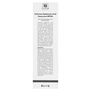 کرم ضد آفتاب حاوی هیالورونیک اسید پوست خشک فولی سنس  (SPF50)
