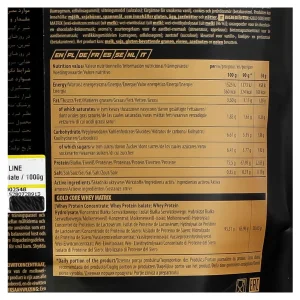 پودر وی 100 کیسه‌ای گلد کر لاین ترک نوتریشن (1000گرم)