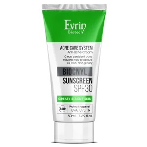 کرم ضدآفتاب پوست‌ چرب و آکنه ای اورین (SPF30)