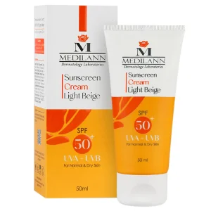 کرم ضدآفتاب پوست خشک بژ روشن مدیلن(spf 50)