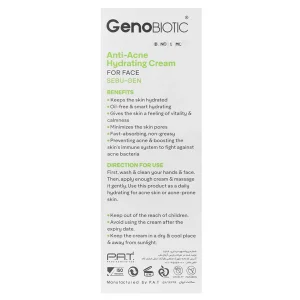 کرم آبرسان ضدآکنه صورت ژنوبایوتیک