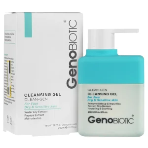 ژل شستشو صورت پوست خشک و حساس ژنوبایوتیک