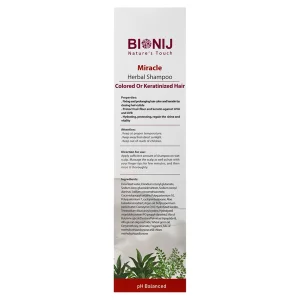 شامپو گیاهی موی رنگ شده و کراتینه شده بیونیج