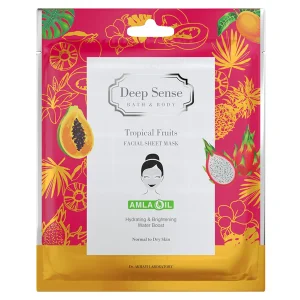 ماسک صورت نقابی پوست خشک و معمولی دیپ سنس (حاوی میوه های استوایی)