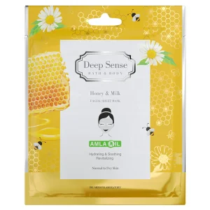 ماسک صورت نقابی پوست نرمال تا خشک دیپ سنس (حاوی شیر و عسل)