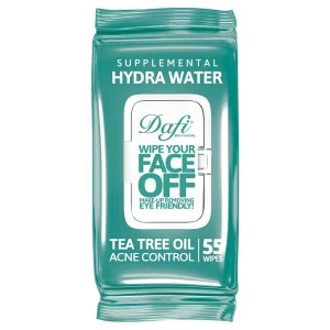 دستمال مرطوب پاک‌کننده آرایش چشم و صورت پوست چرب دافی