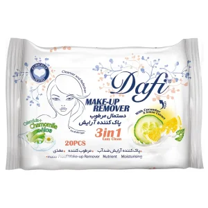 دستمال مرطوب پاک کننده آرایش 3 در 1 دافی