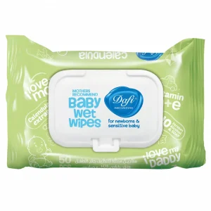دستمال مرطوب کودک ضد حساسیت دافی (50 عددی)