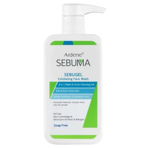 ژل شوینده و ساینده صورت پوست چرب و آکنه ای سبوما آردن