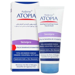 کرم مرطوب کننده و التیام بخش دست و صورت آتوپیا آردن