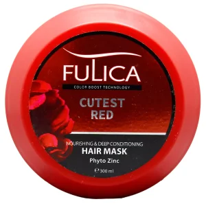 ماسک تقویت‌کننده و نرم‌کننده عمیق موهای قرمز فولیکا