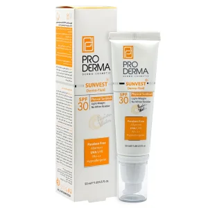 فلوئیدضدآفتاب پوست معمولی و حساس پرودرما (SPF30)