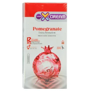 کاندوم ایکس دریم مدل (pomegranate)  بسته ۱۲ عددی