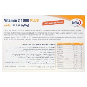 ساشه ویتامین ث 1000 پلاس  یوروویتال