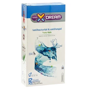 کاندوم 12عددی  ایکس دریم مدل Antibacterial & Antifungal