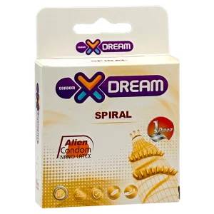 کاندوم چرخشی 1 عددی ایکس دریم (مدل Spiral)