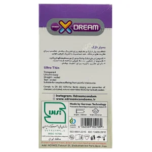 کاندوم 12عددی  ایکس دریم مدل Ultra Thin