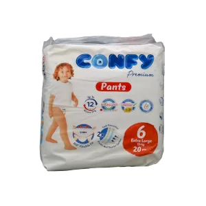 پوشک بچه سایز 6 کانفی 20 عددی (شورتی)