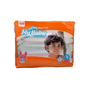پوشک بچه (سایز 4) مای بیبی 34 عددی (happy family)