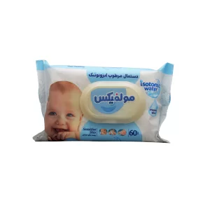 دستمال مرطوب کودک ایزوتونیک مولفیکس (60 عددی)