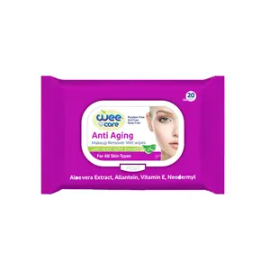 دستمال مرطوب پاک‌کننده آرایش ضدپیری وی کر