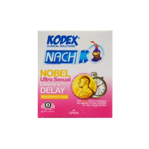 کاندوم تحریککننده و تاخیری 3 عددی کدکس (مدل Nobel Ultra Sexual)