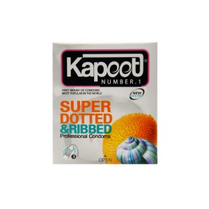 کاندوم خاردار 3 عددی کاپوت (مدل Super Dotted And Ribbed)