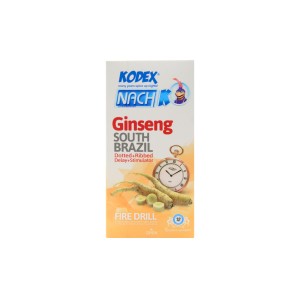 کاندوم تاخیری 12 عددی کدکس (مدل Ginseng South Brazil)