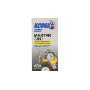 کاندوم تاخیری 12 عددی کدکس (مدل Master 3 In 1)
