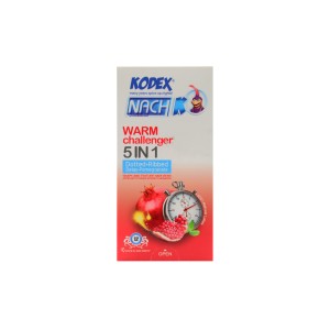 کاندوم تاخیری 12 عددی کدکس (مدل Warm Challenger 5 in 1)