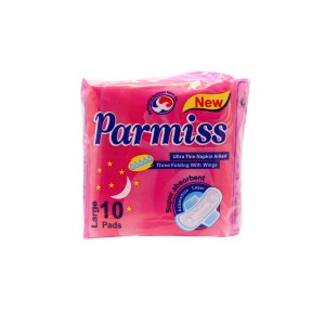 نوار بهداشتی بالدار بزرگ پرمیس (10 عددی)