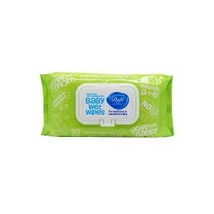 دستمال مرطوب کودک ضد حساسیت دافی (50 عددی)