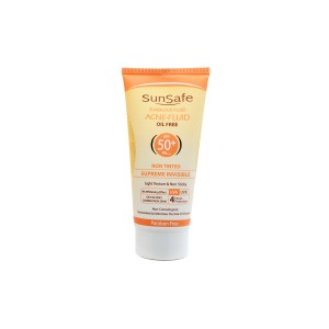 فلوئید ضدآفتاب فاقد چربی پوست چرب و جوش دار فاقد رنگ سان سیف (SPF50)