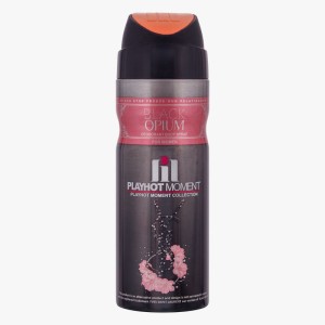 اسپری بدن زنانه پلی هات مومنت مدل Black Opium